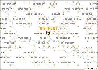 map of Dietfurt