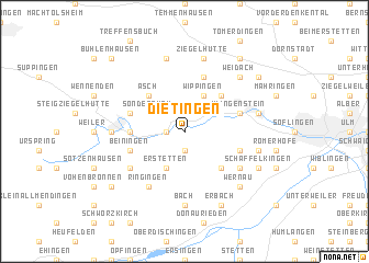 map of Dietingen