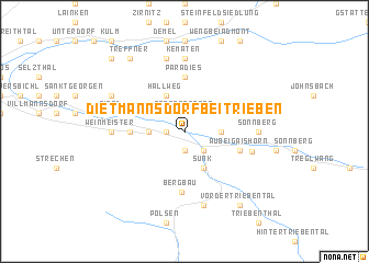 map of Dietmannsdorf bei Trieben