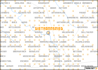 map of Dietmannsried