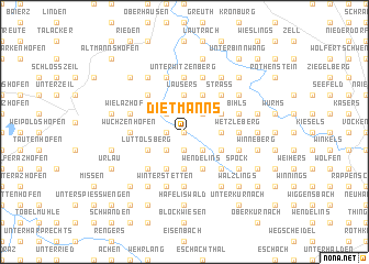 map of Dietmanns