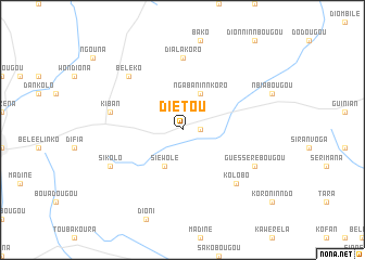 map of Diétou