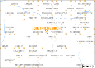 map of Dietrichsbach