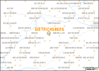 map of Dietrichsberg