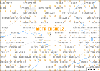 map of Dietrichsholz