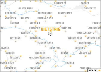 map of Dietstaig