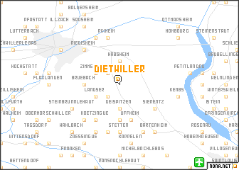 map of Dietwiller