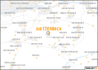 map of Dietzenbach