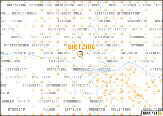 map of Dietzing