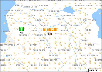 map of Dieudon