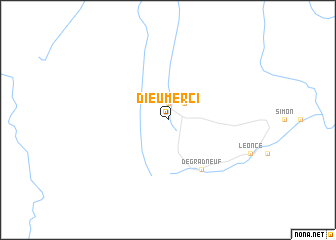 map of Dieu-Merci