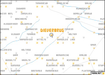 map of Dieverbrug