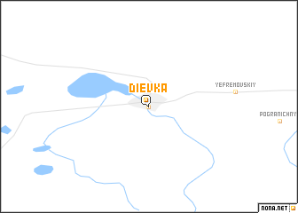 map of Dīevka