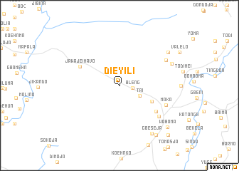 map of Dieyili