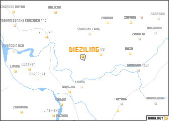 map of Dieziling