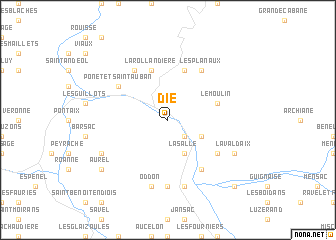 map of Die