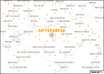 map of Differdange