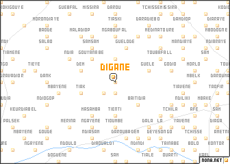 map of Digane