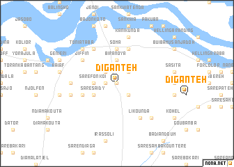map of Diganteh