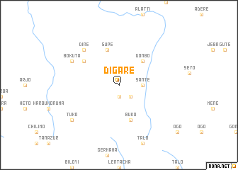 map of Dīgarē