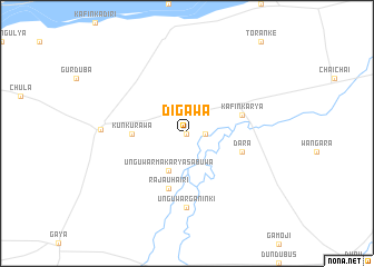 map of Digawa