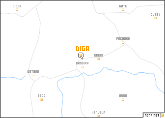 map of Dīga