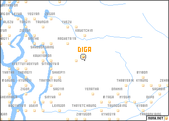 map of Diga