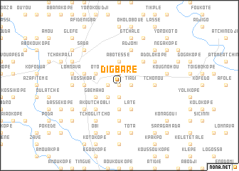 map of Digbaré