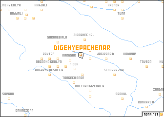 map of Dīgeh-ye Pāchenār