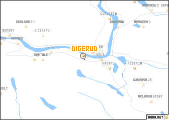map of Digerud