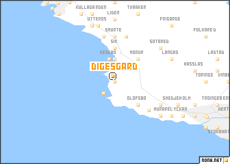 map of Digesgård