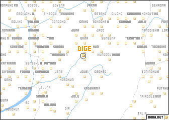 map of Dige