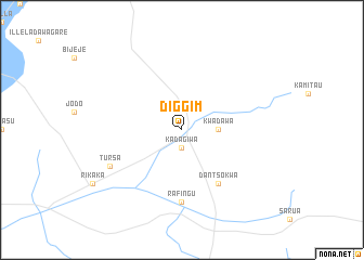 map of Diggim