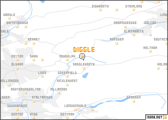 map of Diggle