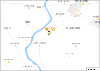 map of Diggs