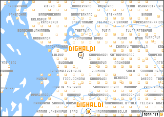 map of Dighaldi