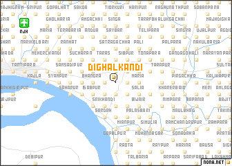 map of Dighalkāndi