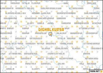 map of Dighalkursa