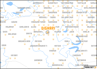 map of Dighāri