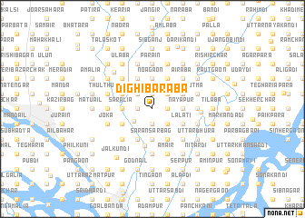 map of Dīghi Barāba