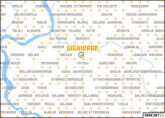 map of Dighirpār