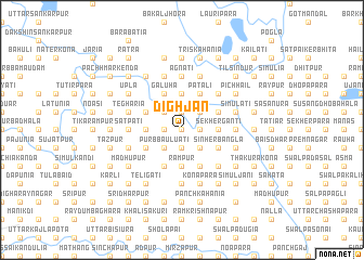 map of Dighjān