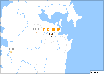 map of Diglipur