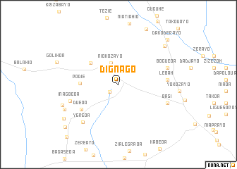 map of Dignago