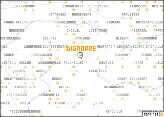 map of Dignopré