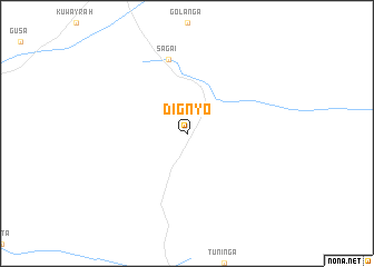 map of Dignyo