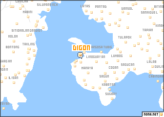 map of Digon