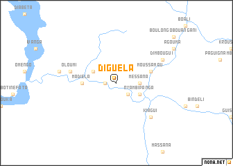 map of Diguela