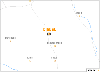 map of Diguel
