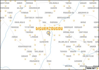 map of Diguemzougou